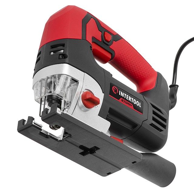 Электролобзик 900 Вт, 1000-3000 ход/мин,бесключевой патрон, макс.гл.распила 120мм, алюминиевая платформа INTERTOOL WT-0491