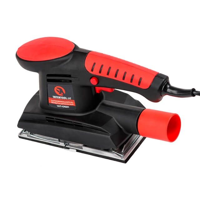 Шлифмашина вибрационная, 200 Вт, 11000 ход/мин, платформа 187*90 мм INTERTOOL WT-0521