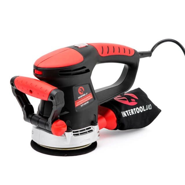 Шлифмашина эксцентриковая, 480 Вт, 4000-14000 об/мин, 125 мм, ход эксцентрика 2.3 мм INTERTOOL WT-0542