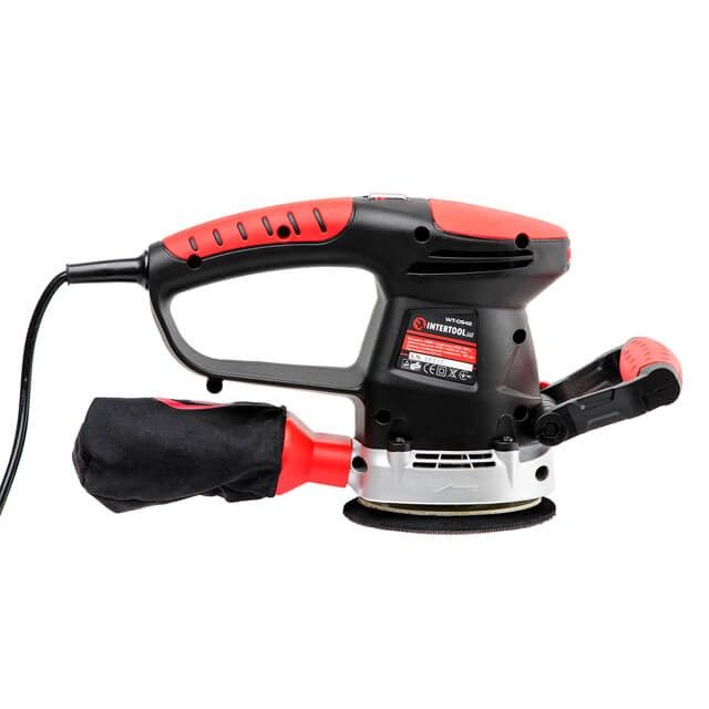 Шлифмашина эксцентриковая, 480 Вт, 4000-14000 об/мин, 125 мм, ход эксцентрика 2.3 мм INTERTOOL WT-0542