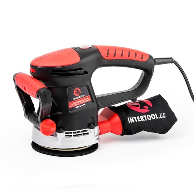 Шлифмашина эксцентриковая, 480 Вт, 4000-14000 об/мин, 125 мм, ход эксцентрика 2.3 мм INTERTOOL WT-0542