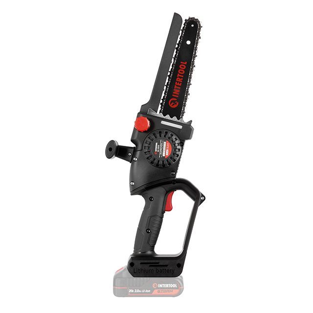 Міні-пилка ланцюгова акумуляторна з безщітковим двигуном 20 В, шина 20 см, 7.5 м/с, без ЗУ та АКБ, STORM INTERTOOL WT-9210