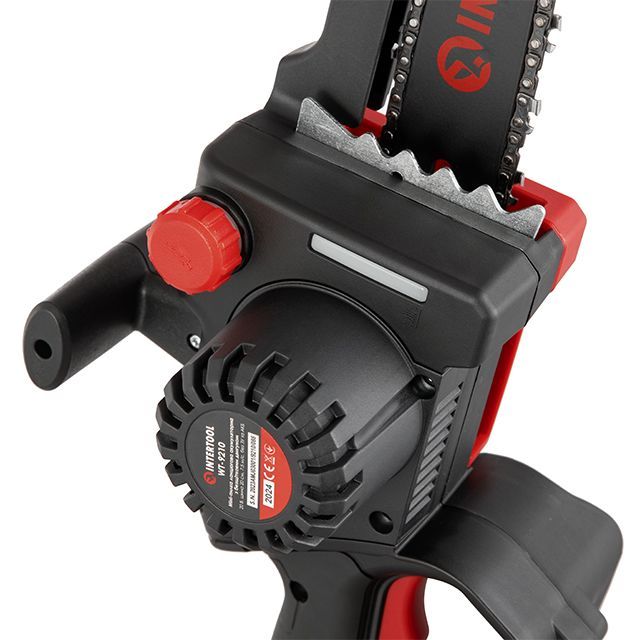 Міні-пилка ланцюгова акумуляторна з безщітковим двигуном 20 В, шина 20 см, 7.5 м/с, без ЗУ та АКБ, STORM INTERTOOL WT-9210