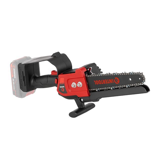 Міні-пилка ланцюгова акумуляторна з безщітковим двигуном 20 В, шина 20 см, 7.5 м/с, без ЗУ та АКБ, STORM INTERTOOL WT-9210