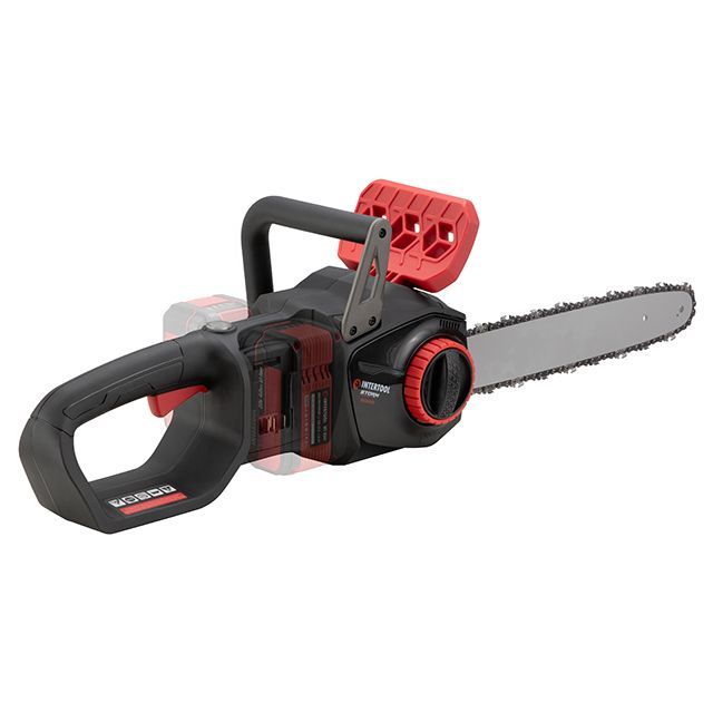 Пила ланцюгова акумуляторна з безщітковим двигуном 40 В (2х20 В), шина 35 см, SDS-система натяжки ланцюга, без ЗУ та АКБ INTERTOOL WT-9211