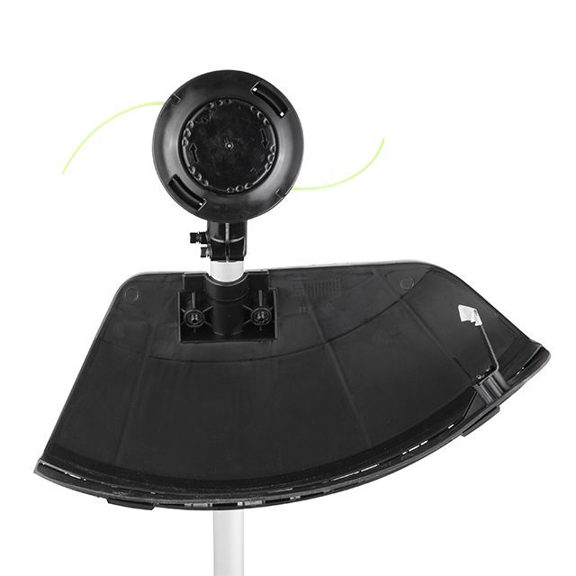 Триммер аккумуляторный с бесщеточным двигателем 40 В (2х20 В), 6000 об/мин, диаметр вращения диска/лески 255/350 мм, катушка + 3-х зуб.нож, без ЗУ АКБ INTERTOOL WT-9213