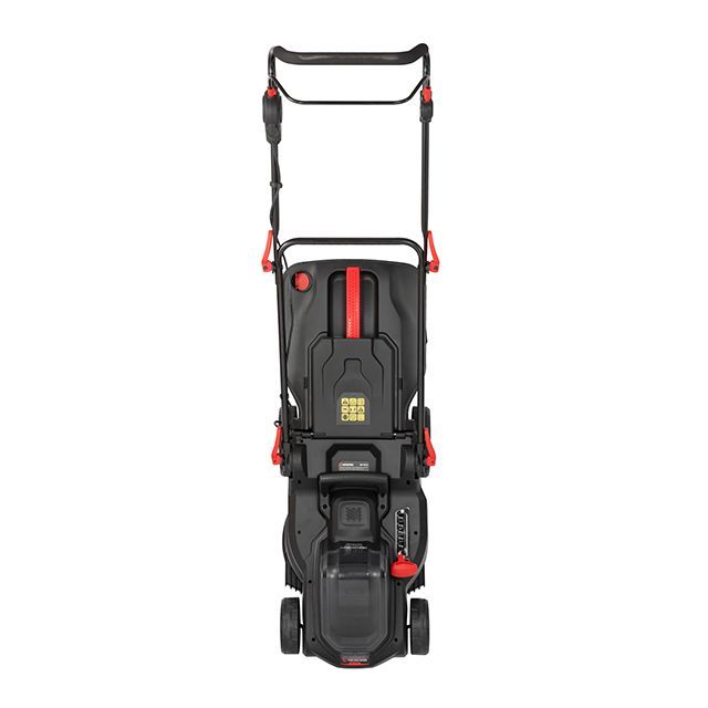 Газонокосилка аккумуляторная с бесщеточным двигателем 40 В (2х20В), 3500об/мин, ширина захвата 370 мм, высота среза 25-75мм, контейнер 40л, без ЗУ АКБ INTERTOOL WT-9216