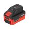 Адаптер для аккумулятора Li-ion 20 В, USB 2A, LED фонарь INTERTOOL WT-9300