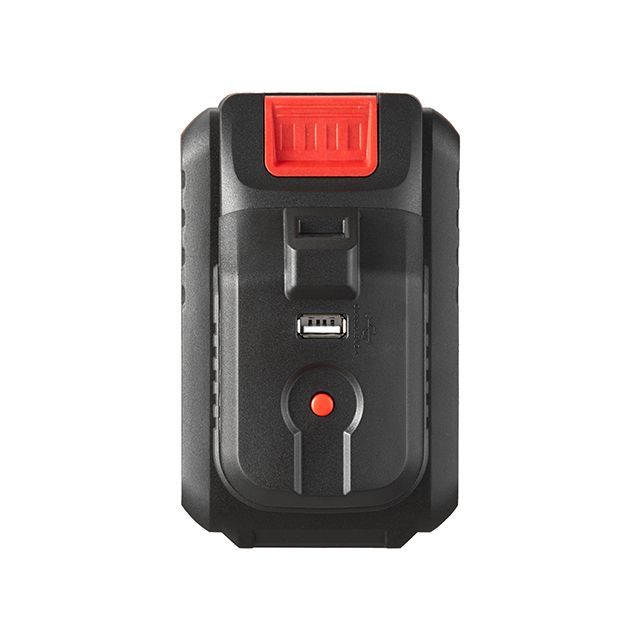 Адаптер для аккумулятора Li-ion 20 В, USB 2A, LED фонарь INTERTOOL WT-9300