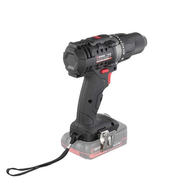 Дрель-шуруповерт аккумуляторная 20 В, 50 Nm, 0-450/0-1700 об/мин, 2-13 мм, без ЗУ и АКБ INTERTOOL WT-9351