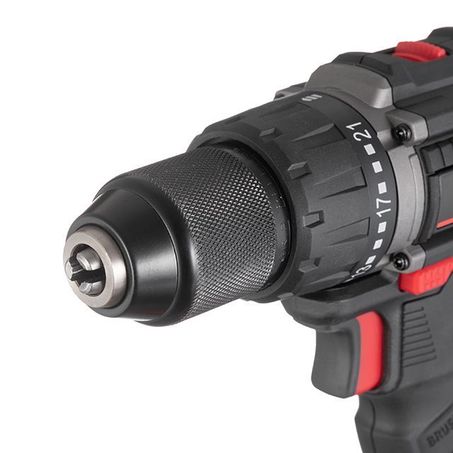 Дрель-шуруповерт аккумуляторная с бесщеточным двигателем 20 В, 60 Nm, 0-500/0-2000 об/мин, 2-13 мм, без ЗУ и АКБ INTERTOOL WT-9360