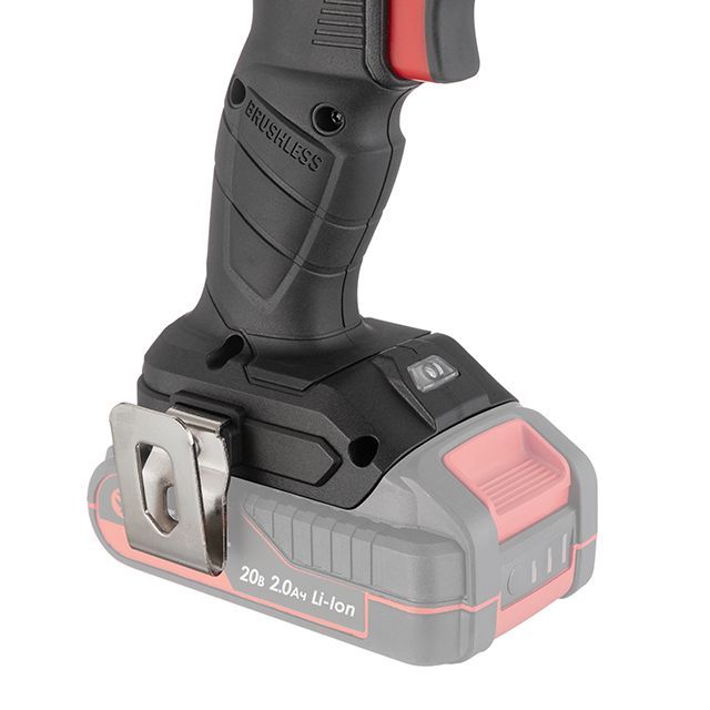 Дрель-шуруповерт аккумуляторная с бесщеточным двигателем 20 В, 60 Nm, 0-500/0-2000 об/мин, 2-13 мм, без ЗУ и АКБ INTERTOOL WT-9360