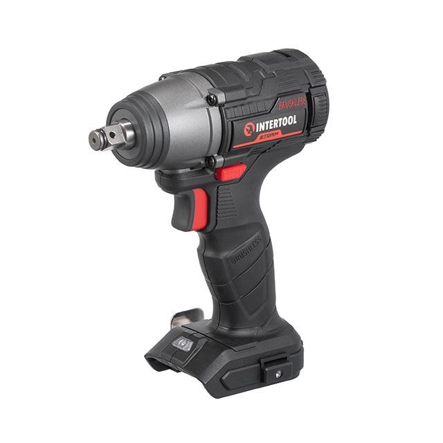 Гайковерт ударный аккумуляторный с бесщеточным двигателем 20 В, 300 Nm, 0-2500 об/мин, 0-3000 уд/мин, 1/2", без ЗУ и АКБ INTERTOOL WT-9364