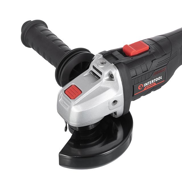 Шлифмашина угловая аккумуляторная с бесщеточным двигателем 20 В, 125 мм, 10000 об/мин, без ЗУ и АКБ INTERTOOL WT-9366