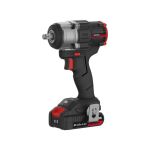 Гайковерт ударный аккумуляторный с бесщеточным двигателем 20 В, 800 Nm, 0-950/1500/2200 об/мин, 0-1300/1850/2900 уд/мин, 1/2", без ЗУ и АКБ INTERTOOL WT-9368