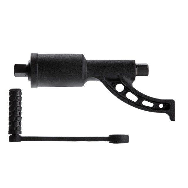 Ключ баллонный роторный для грузовых автомобилей 310 мм, передаточное отношение 1:56, макc. крут. момент 5000 Nm, головки 32, 33 мм, пластиковый кейс INTERTOOL XT-0004