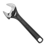 Ключ разводной, 200 мм, Cr-V, черный, фосфатированный INTERTOOL XT-0058