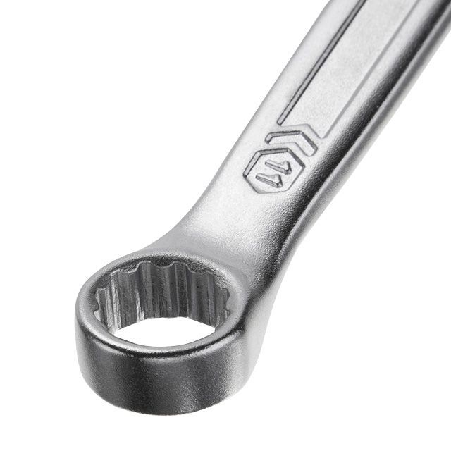 Ключ комбинированный 11 мм, STORM, Cr-V, покрытие сатин-хром INTERTOOL XT-1011