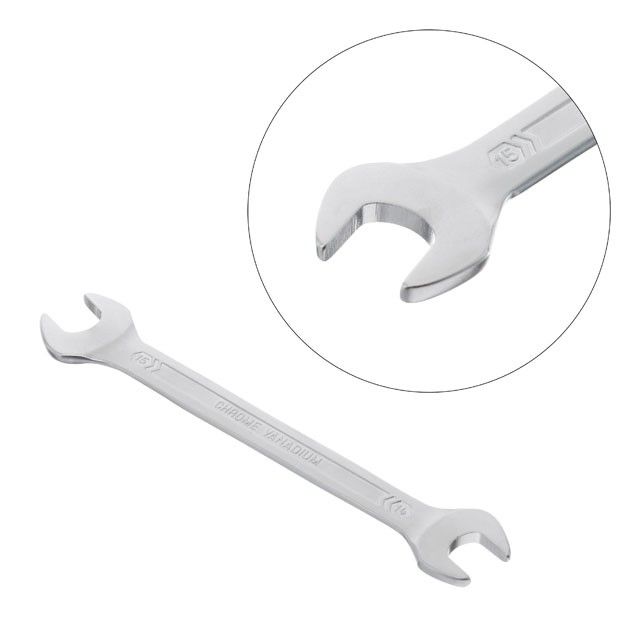 Ключ рожковый 14-15 мм, STORM, Cr-V, покрытие сатин-хром INTERTOOL XT-1114