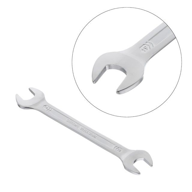 Ключ рожковый 18-19 мм, STORM, Cr-V, покрытие сатин-хром INTERTOOL XT-1118