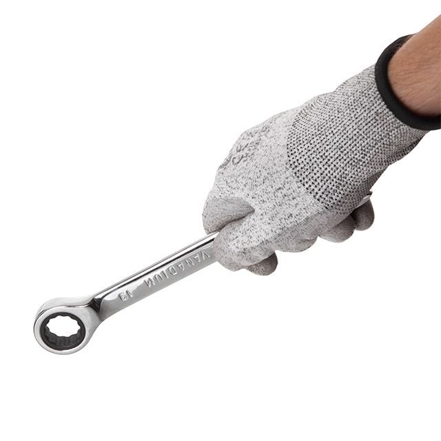 Набор ключей комбинированных с храповым механизмом 6ед., 8-19мм (8-10-13-15-17-19) Cr-V; PROF DIN3113 INTERTOOL XT-1302