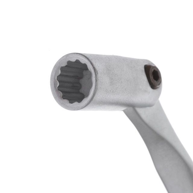 Ключ рожково-накидной шарнирный 9 мм Cr-V, покрытие сатин-хром INTERTOOL XT-1409