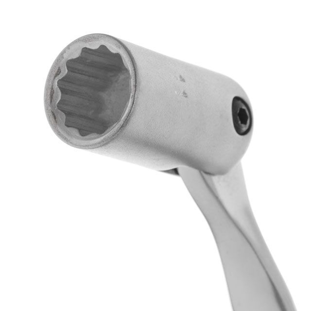 Ключ рожково-накидной шарнирный 11 мм Cr-V, покрытие сатин-хром INTERTOOL XT-1411