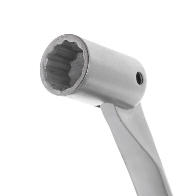 Ключ рожково-накидной шарнирный 14 мм, Cr-V, покрытие сатин-хром INTERTOOL XT-1414