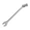 Ключ рожково-накидной шарнирный 15 мм, Cr-V, покрытие сатин-хром INTERTOOL XT-1415