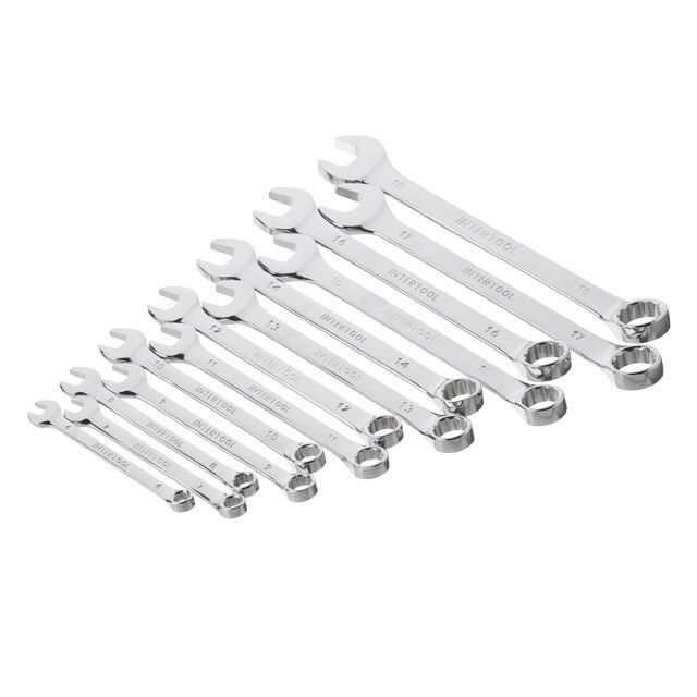 Набор ключей комбинированных 25 ед., 6-32 мм, PROF, чехол INTERTOOL XT-1526