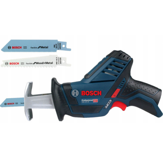 Акумуляторна шабельна пила Bosch GSA 12V-14 Professional без акб і з/п, з 2 полотнами в картоні