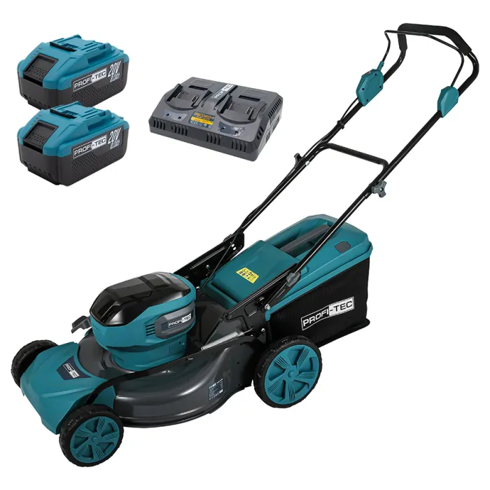 Акумуляторна газонокосарка PROFI-TEC EcoCut 51 Pro (2×PT2080EP (8.0 Аг), зарядний пристрій)