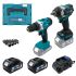 Акумуляторний набір інструментів PROFI-TEC Combo Set 2/6 POWERLine (PCD2820V, DTW500BL) (2×PT2040MP (4.0 Аг), зарядний пристрій)