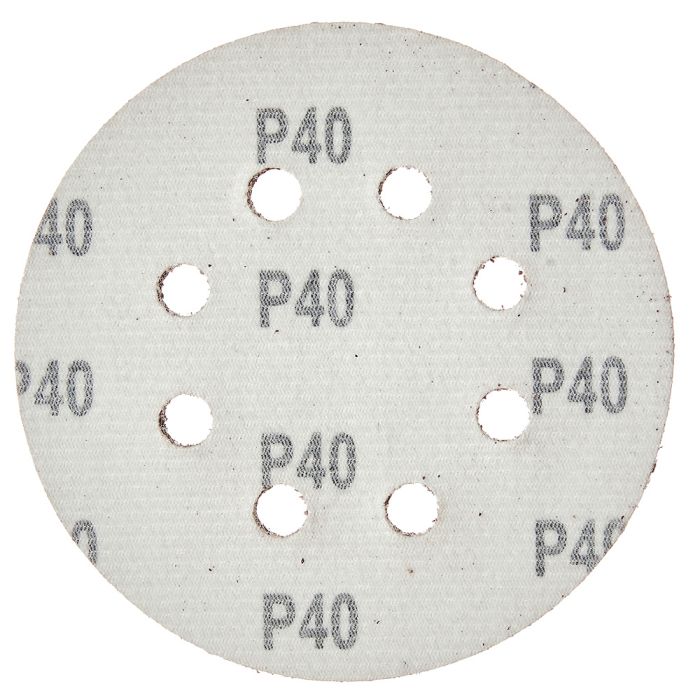 Круг шліфувальний самозачіпний Vitals 125 мм, 8 отв., з. – 40, 5 од.