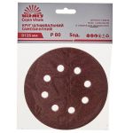 Круг шліфувальний самозачіпний Vitals 125 мм, 8 отв., з. – 80, 5 од.