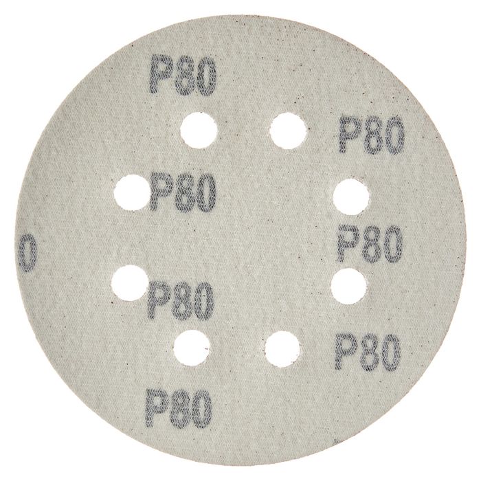 Круг шліфувальний самозачіпний Vitals 125 мм, 8 отв., з. – 80, 5 од.