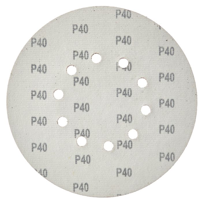 Круг шліфувальний самозачіпний Vitals 225 мм, 10 отв., з. – 40, 5 од.
