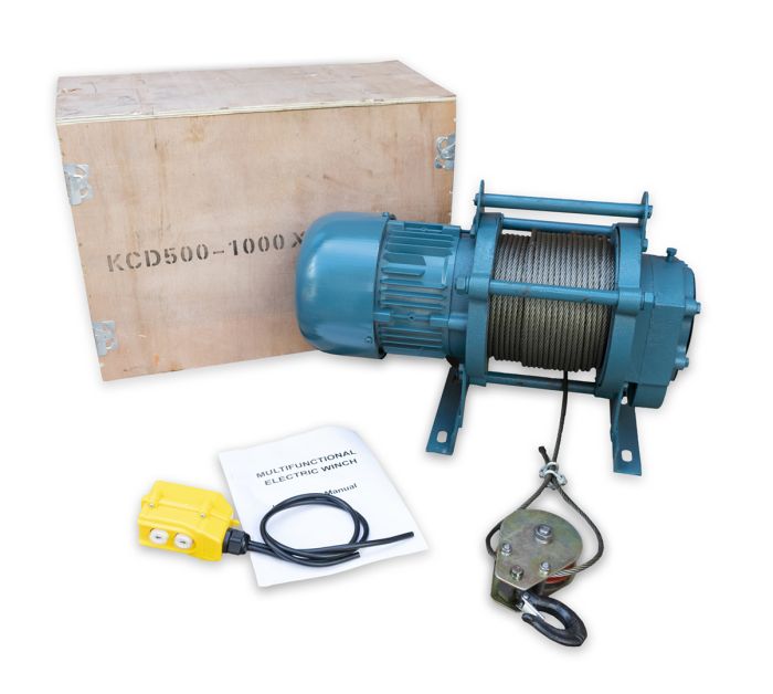 Лебідка електрична KRAISSMANN KCD 500/1000 (500/1000 кг, висота 50 м, 380 В)