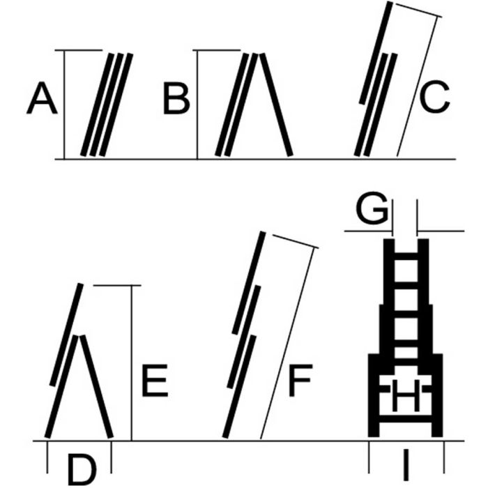 Драбина універсальна Кентавр 3×12 (3,42 м)