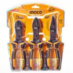 Набор шарнирно-губцевого инструмента «Profi+» 3 шт. INGCO INDUSTRIAL