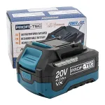 Акумуляторна батарея PROFI-TEC PT2040VX POWERLine (20 В / 4.0 Аг, високострумова, з індикатором)