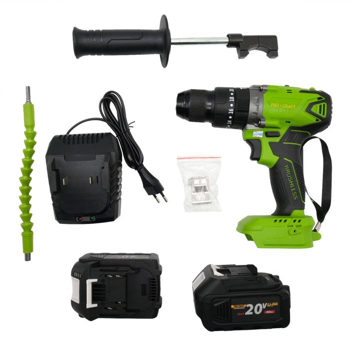 Шуруповерт Procraft Industrial PA18BL Extra (2 акб)