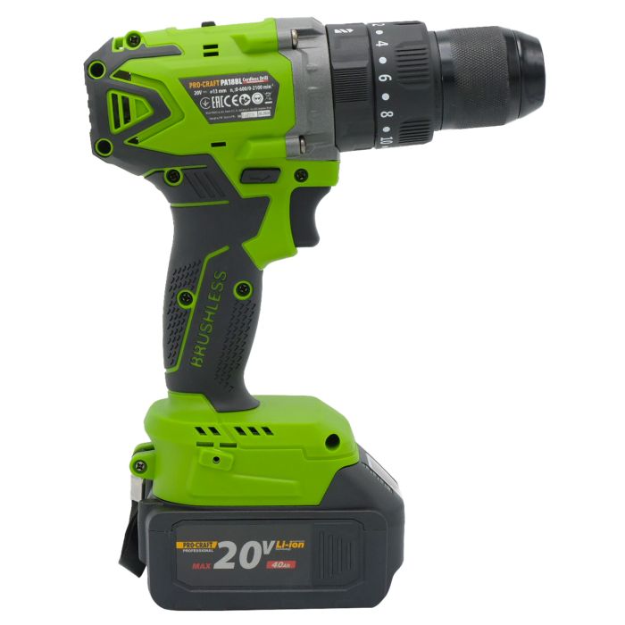 Шуруповерт Procraft Industrial PA18BL Extra (з 1 акб та зп)