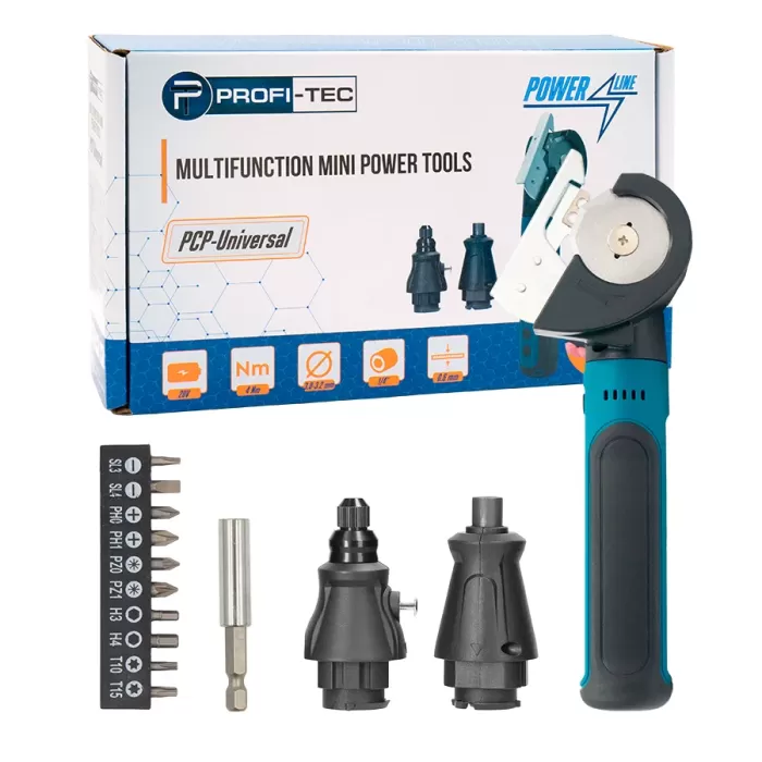 Аккумуляторный мини-инструмент 3 в 1 PROFI-TEC PCP-Universal (4 В, мини-резак, гравер, отвертка)
