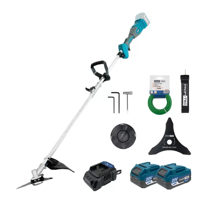 Аккумуляторная коса PROFI-TEC PGT9520 POWERLine (2×PT2040VX (4.0 Ач), зарядное устройство)