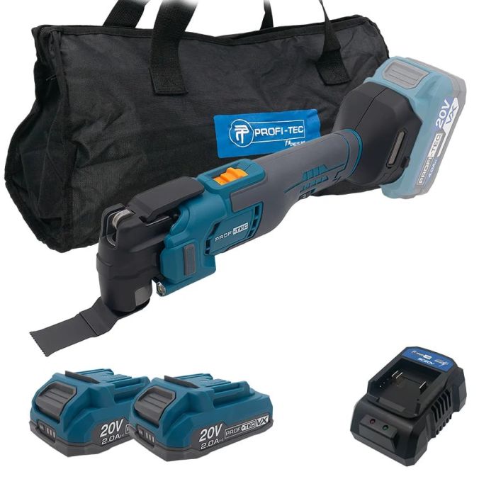 Акумуляторний мультитул PROFI-TEC PCM430 UltraCore (2×PT2020VX (2.0 Аг), зарядний пристрій)