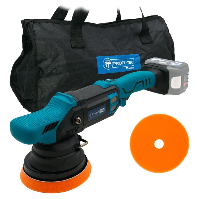 Акумуляторна ексцентрикова полірувальна машина PROFI-TEC PPM-1520CDA POWERLine (без акумулятора та зарядного пристрою)