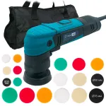 Роторна полірувальна машина PROFI-TEC PPM-607SR SET (600 Вт, диски 30 / 50 / 75 мм)