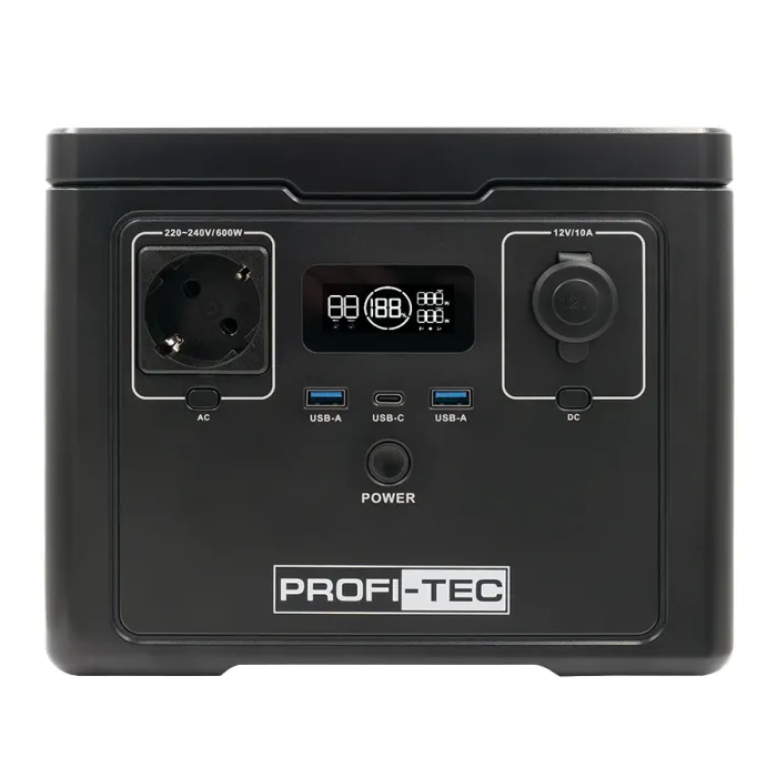 Портативна зарядна станція PROFI-TEC PPS600 LiFePO₄ (600 Вт, батарея 512 Вт⋅год)