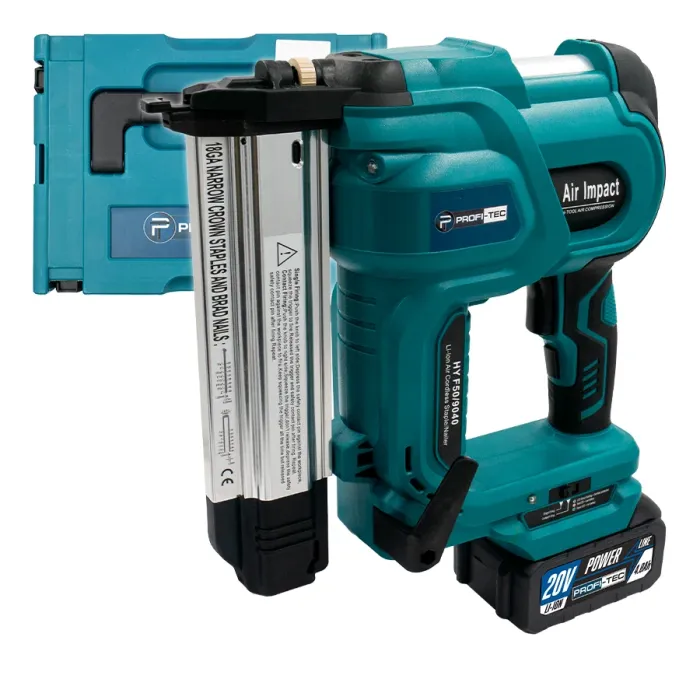 Акумуляторний цвяхозабивач/степлер PROFI-TEC PPT20BL POWERLine (без акумулятора та зарядного пристрою)